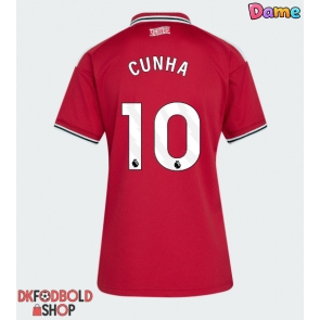 Manchester United Matheus Cunha #10 Hjemmebanetrøje Dame 2026-27 Kort ærmer